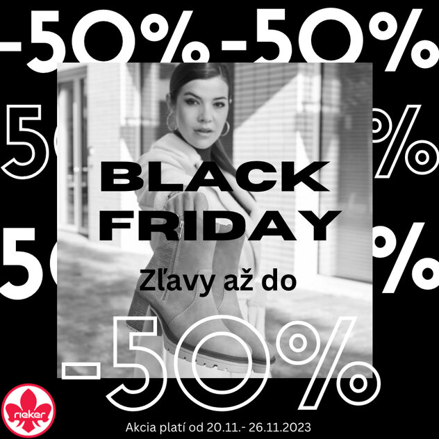 Black Friday výpredaj v obuvi Rieker: Nakupujte štýlovú obuv až s 50% zľavami!
