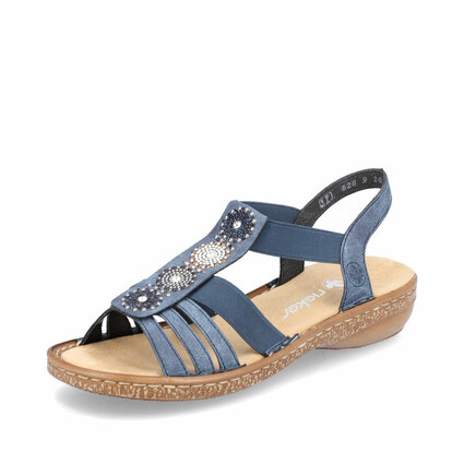 Dámske sandále Rieker 628G9-16 modré