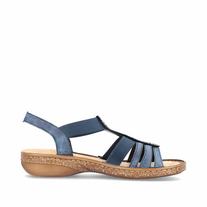 Dámske sandále Rieker 628G9-16 modré