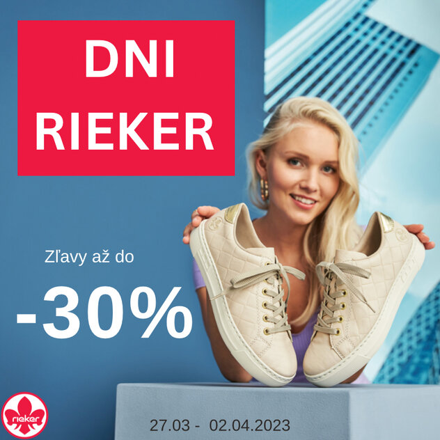 Dni Rieker so zľavami až do -30%