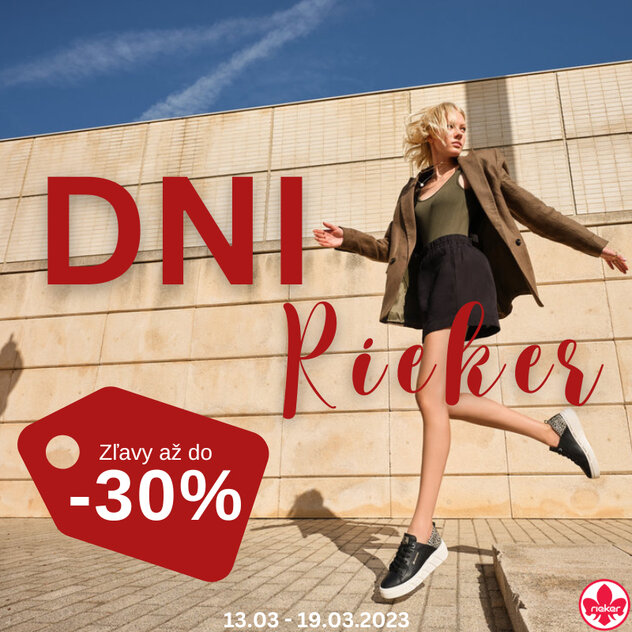 Dni Rieker so zľavou až do -30%