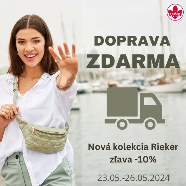 Doprava zdarma v eshope Obuv Rieker pre celé Slovensko!