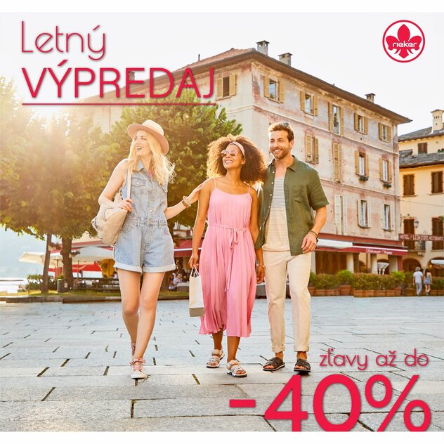 Letný výpredaj so zľavami až do -40%